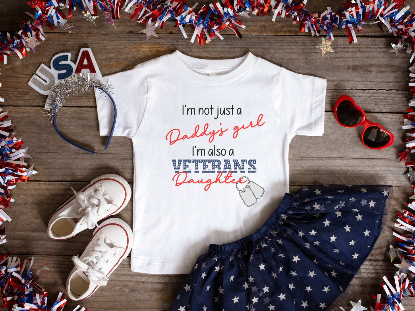 Daddy’s Girl & Veteran’s Daughter Shirt – Military Pride Tee