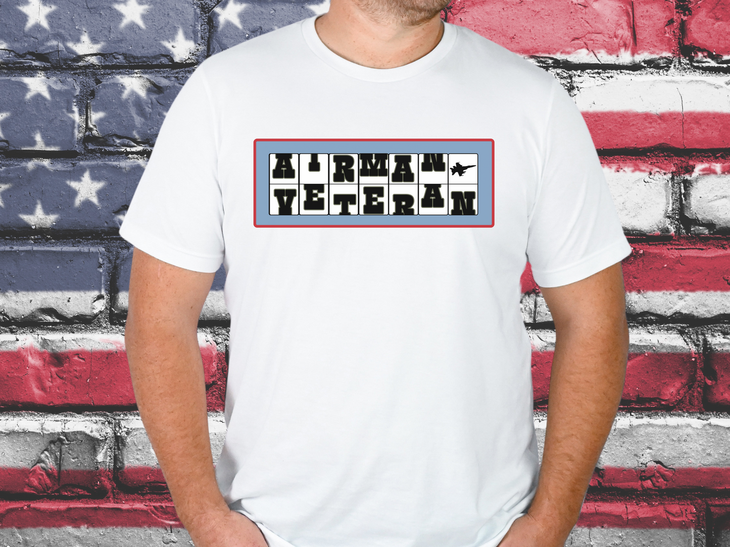 Rolling Letters Airman Shirt