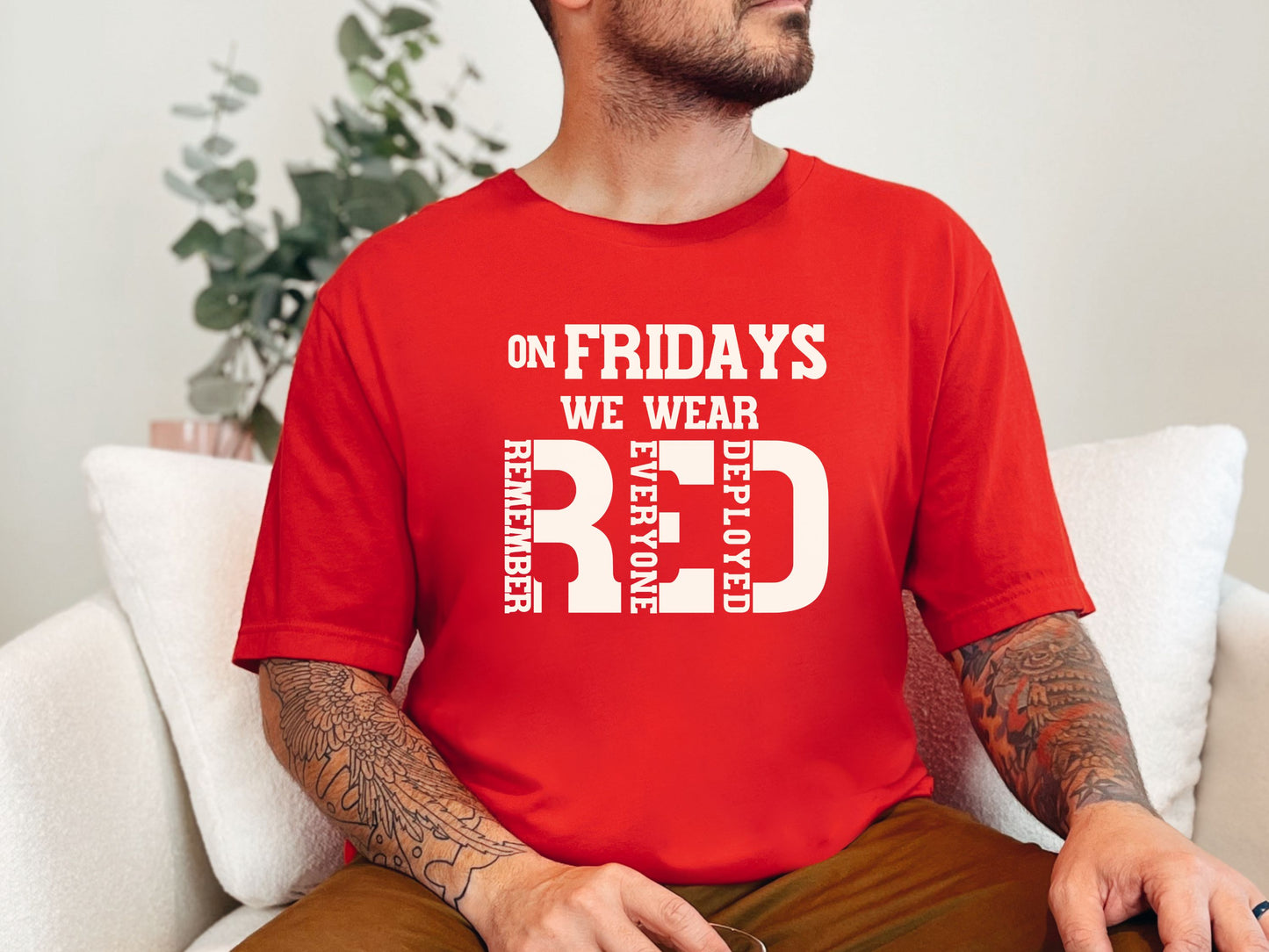 Fridays We Wear RED Men Shirt