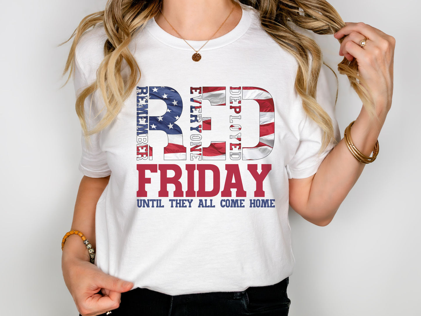RED Friday – Remember Everyone Deployed Patriotic Tee