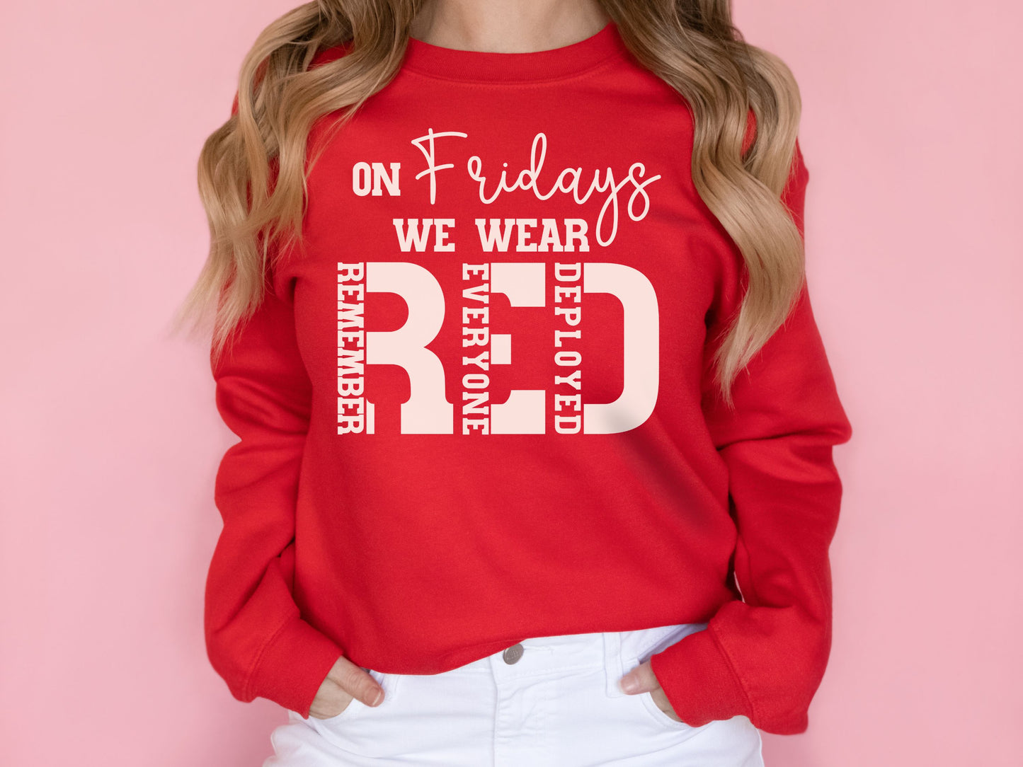 Fridays We Wear RED Women Sweatshirt