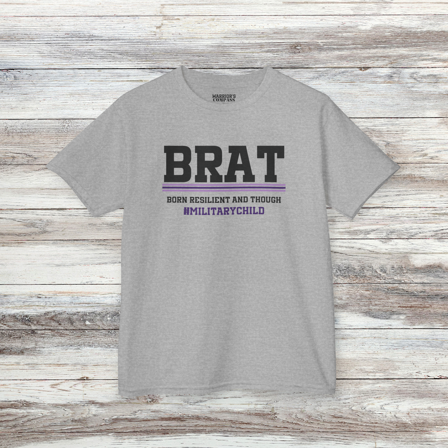 Military Brat Shirt - Born Resilient and Tough