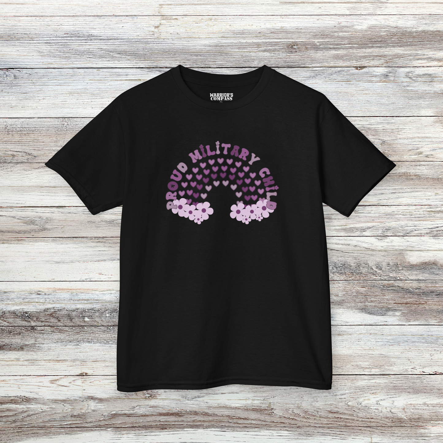 Rainbow Proud Military Child Shirt