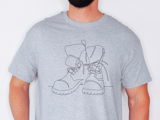 Minimalist Combat Boots Shirt