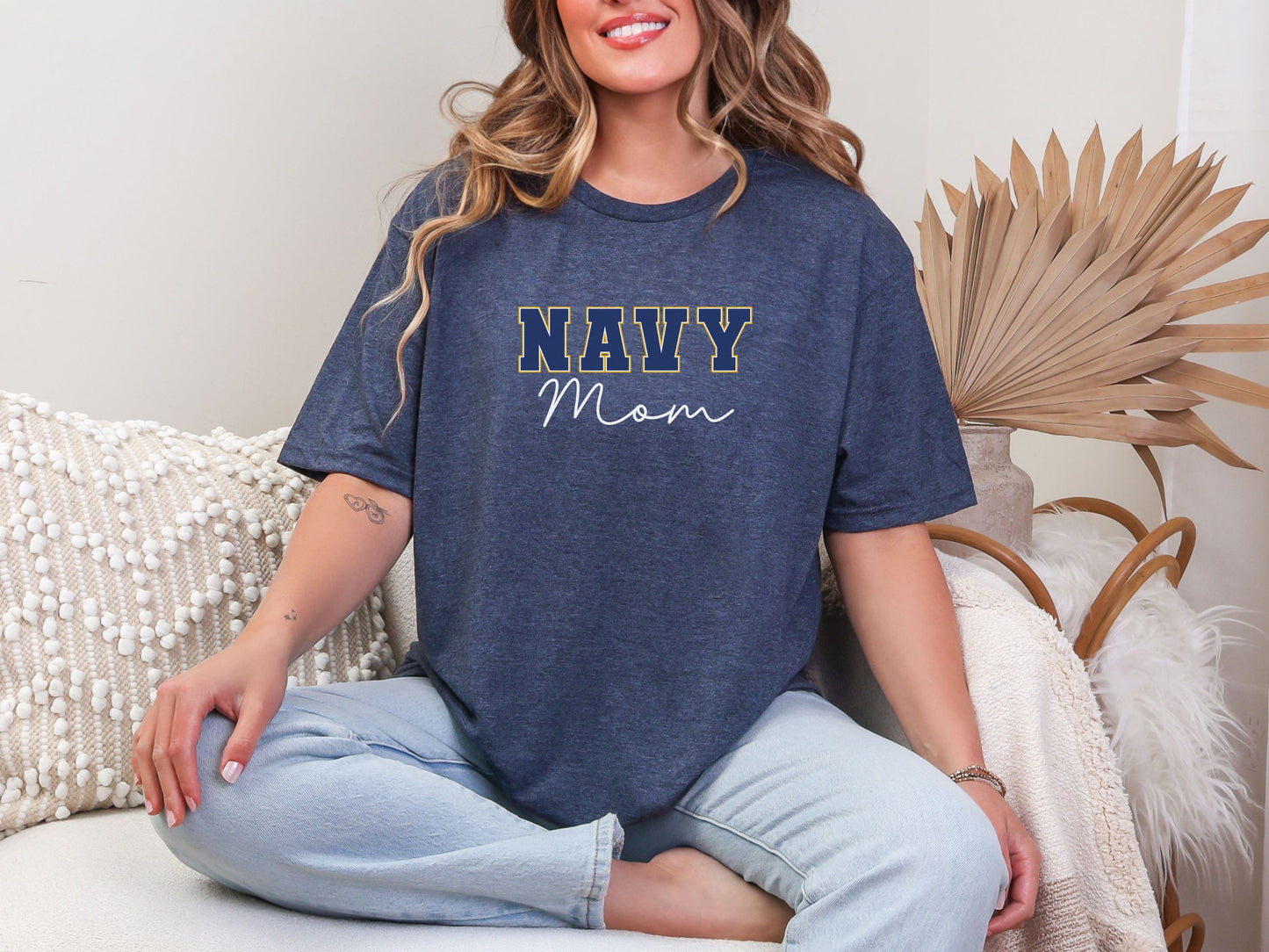 Varsity Navy Mom Shirt