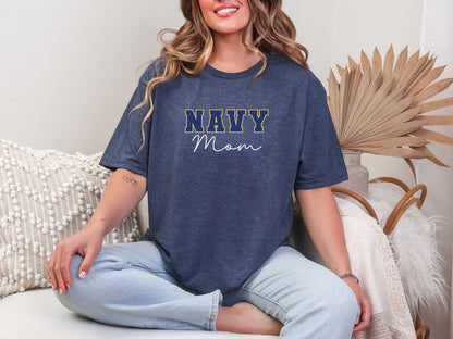 Varsity Navy Mom Shirt