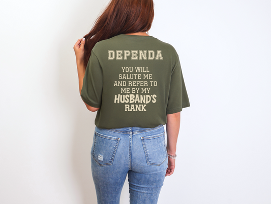 Dependa Husbands Rank Shirt