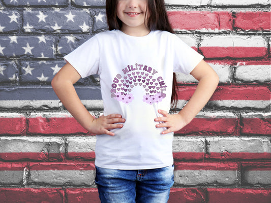 Rainbow Proud Military Child Shirt