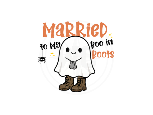 Married to My Boo in Boots Shirt