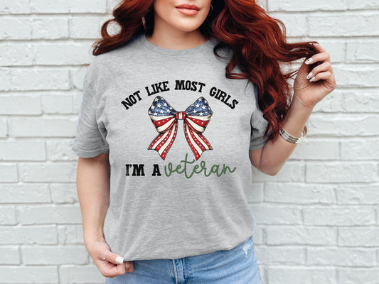 Not Like Most Girls Veteran Shirt