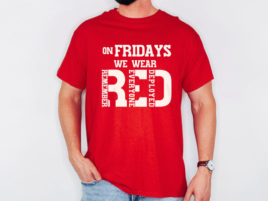 Fridays We Wear RED Men Shirt