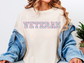 Floral University Veteran Tee