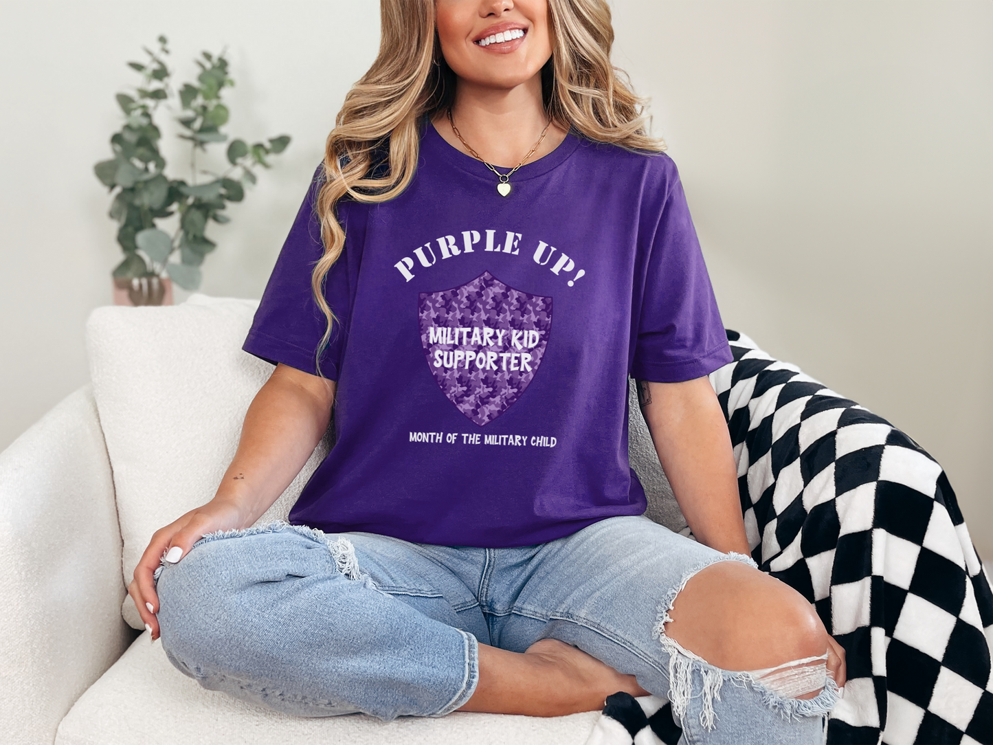 Purple Shield Tee