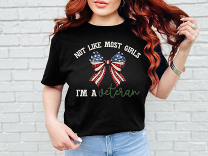 Not Like Most Girls Veteran Shirt