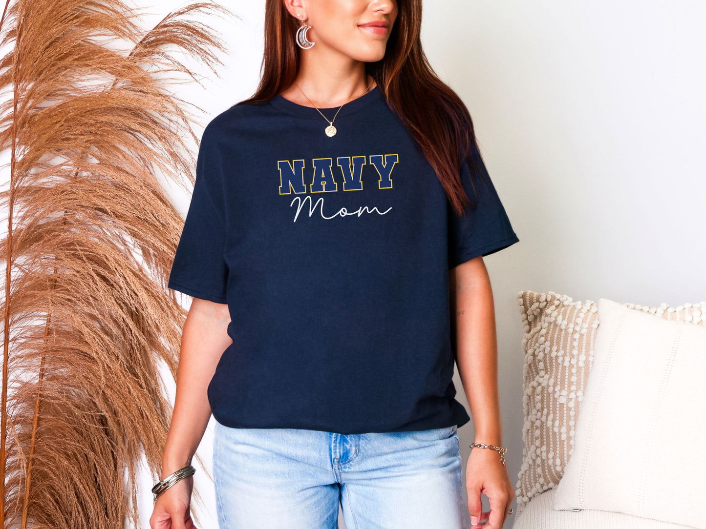 Varsity Navy Mom Shirt