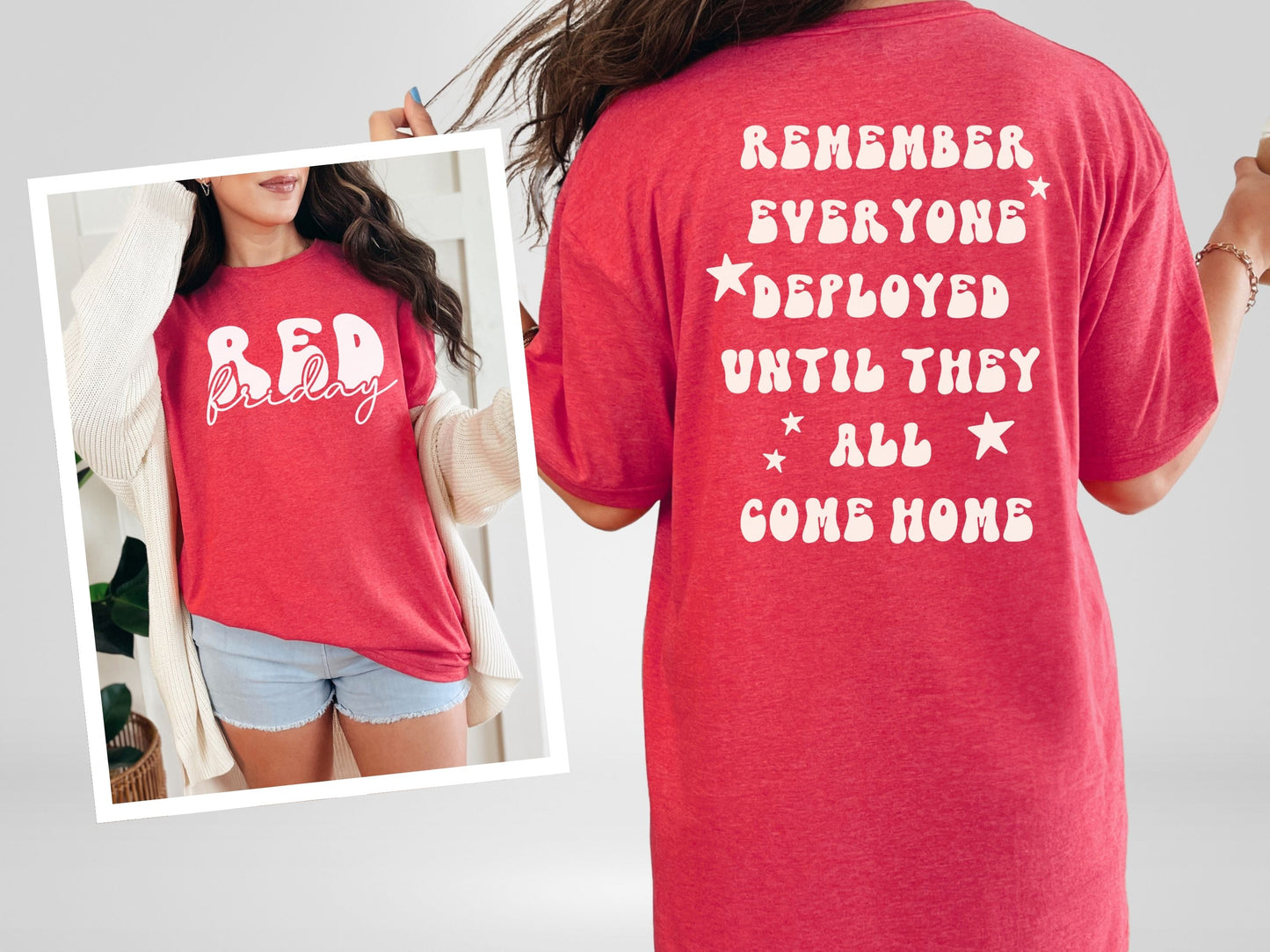 Retro Remember Everyone Deployed – Until They All Come Home Shirt