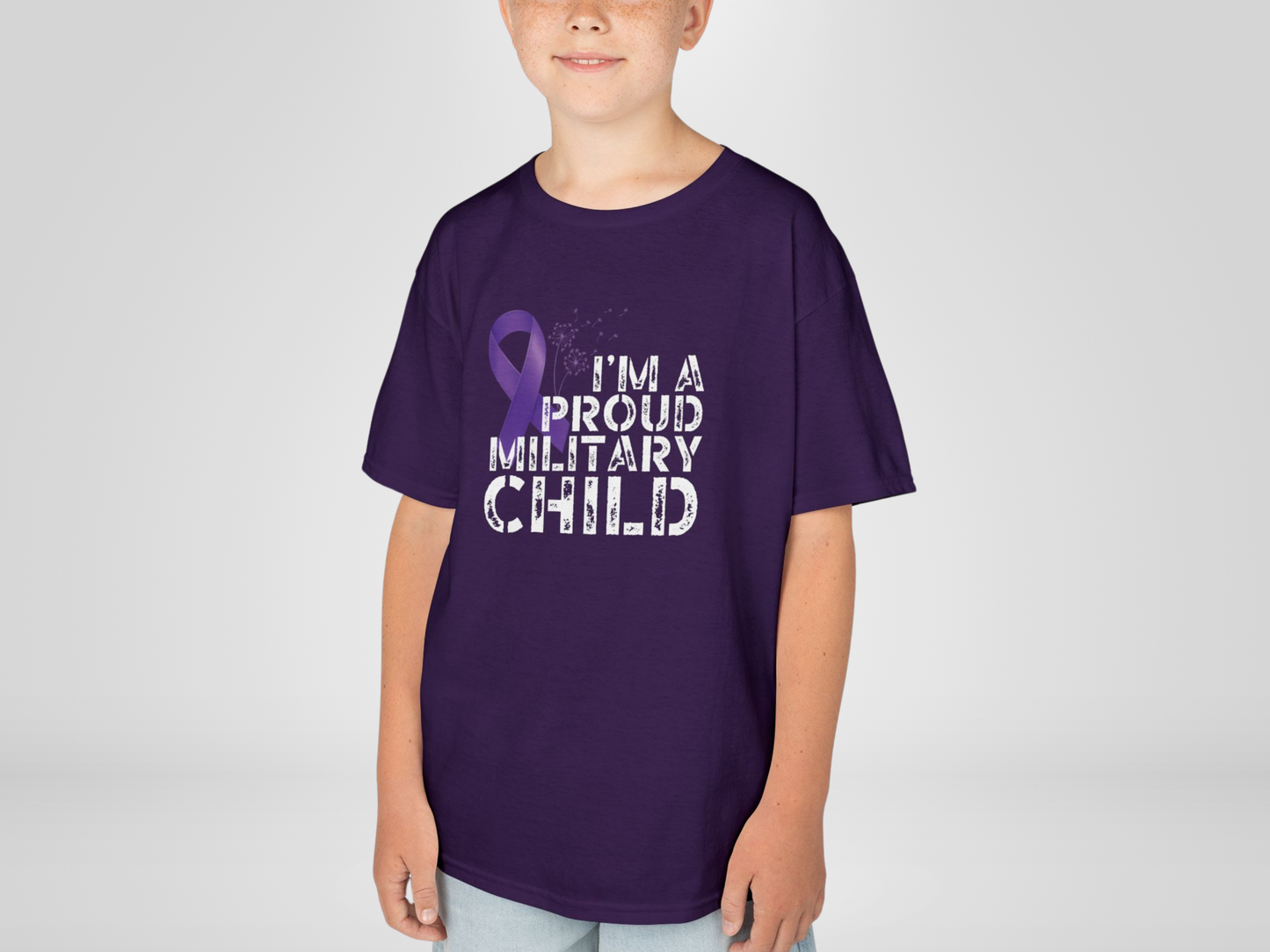 Proud Military Child – Purple Up! Month of the Military Child Tee