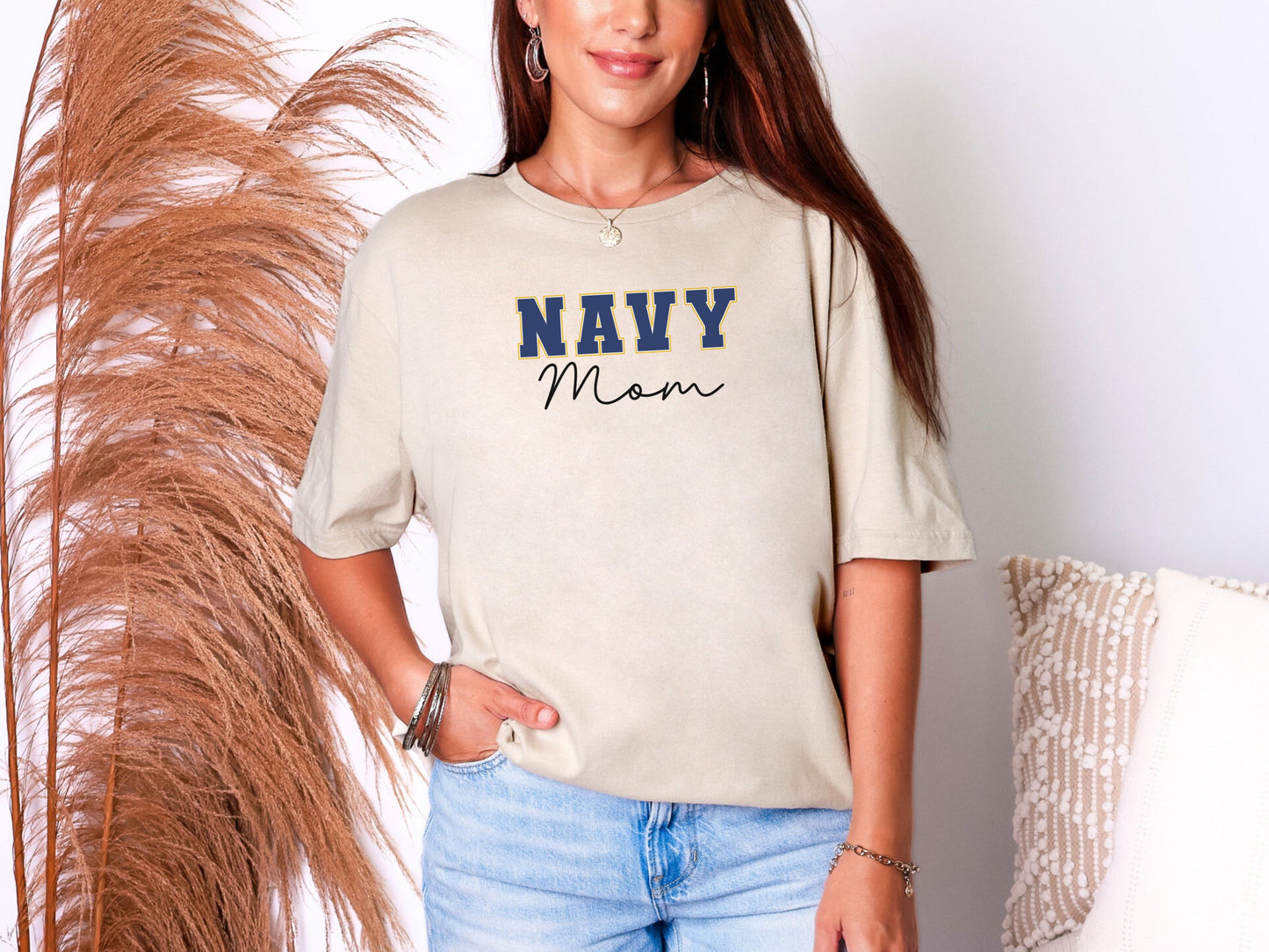Varsity Navy Mom Shirt