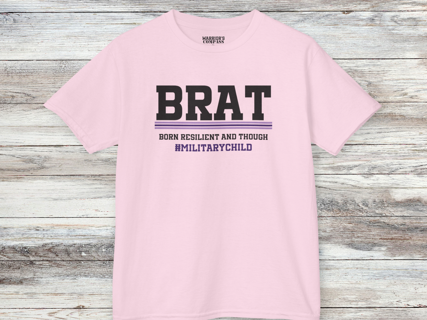 Military Brat Shirt - Born Resilient and Tough