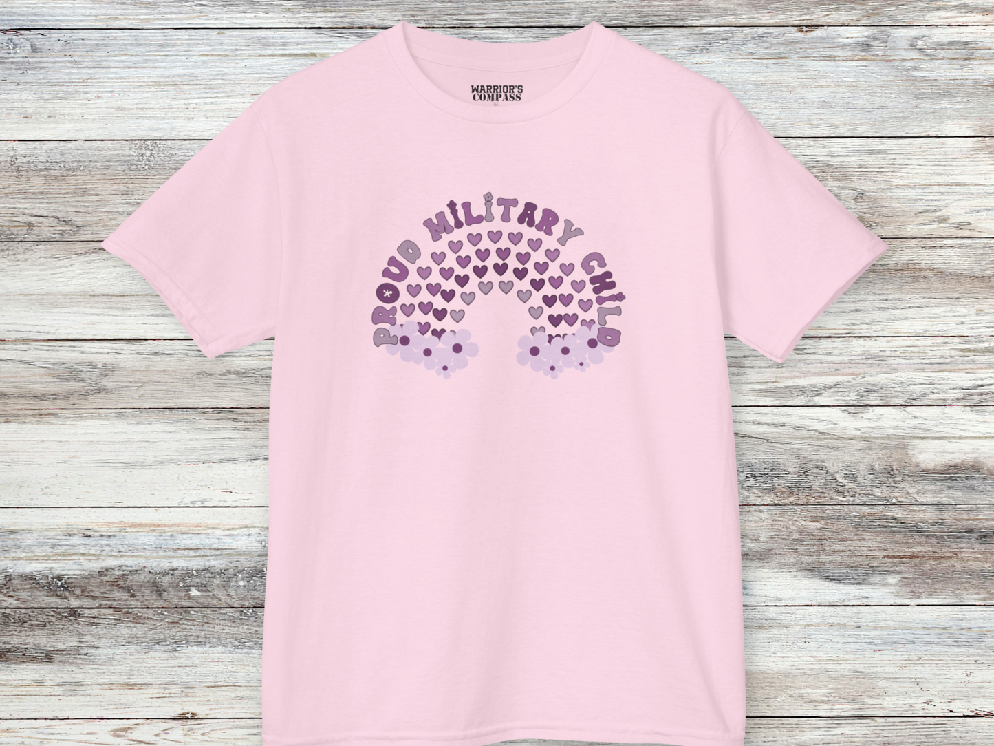 Rainbow Proud Military Child Shirt